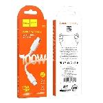 Кабель USB2.0 Hoco Type-C/Type-C, 5А, 100Вт, X96, 1м, белый, коробка