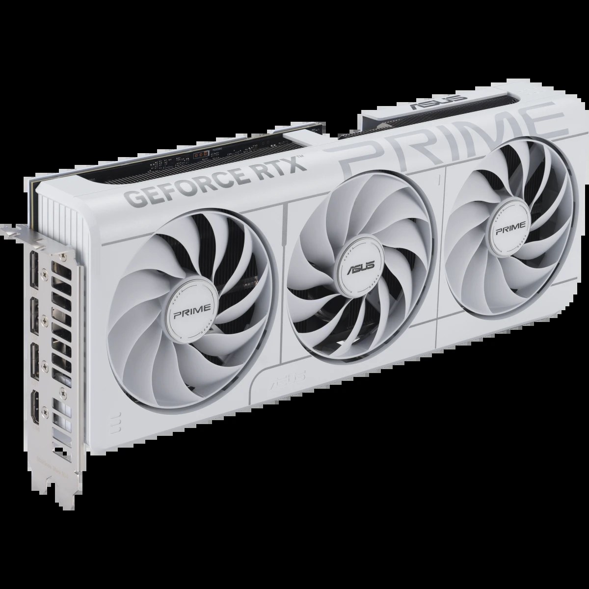 Видеокарта ASUS GeForce RTX 5070 PRIME White OC Edition, 12 GB GDDR7, 192 bit, 3xDisplayPort, HDMI, GPU 2325 MHz