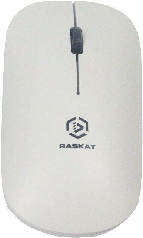 Мышь беспроводная Raskat M003WR белый, 2400 dpi, радиоканал, Bluetooth, USB, кнопки - 3