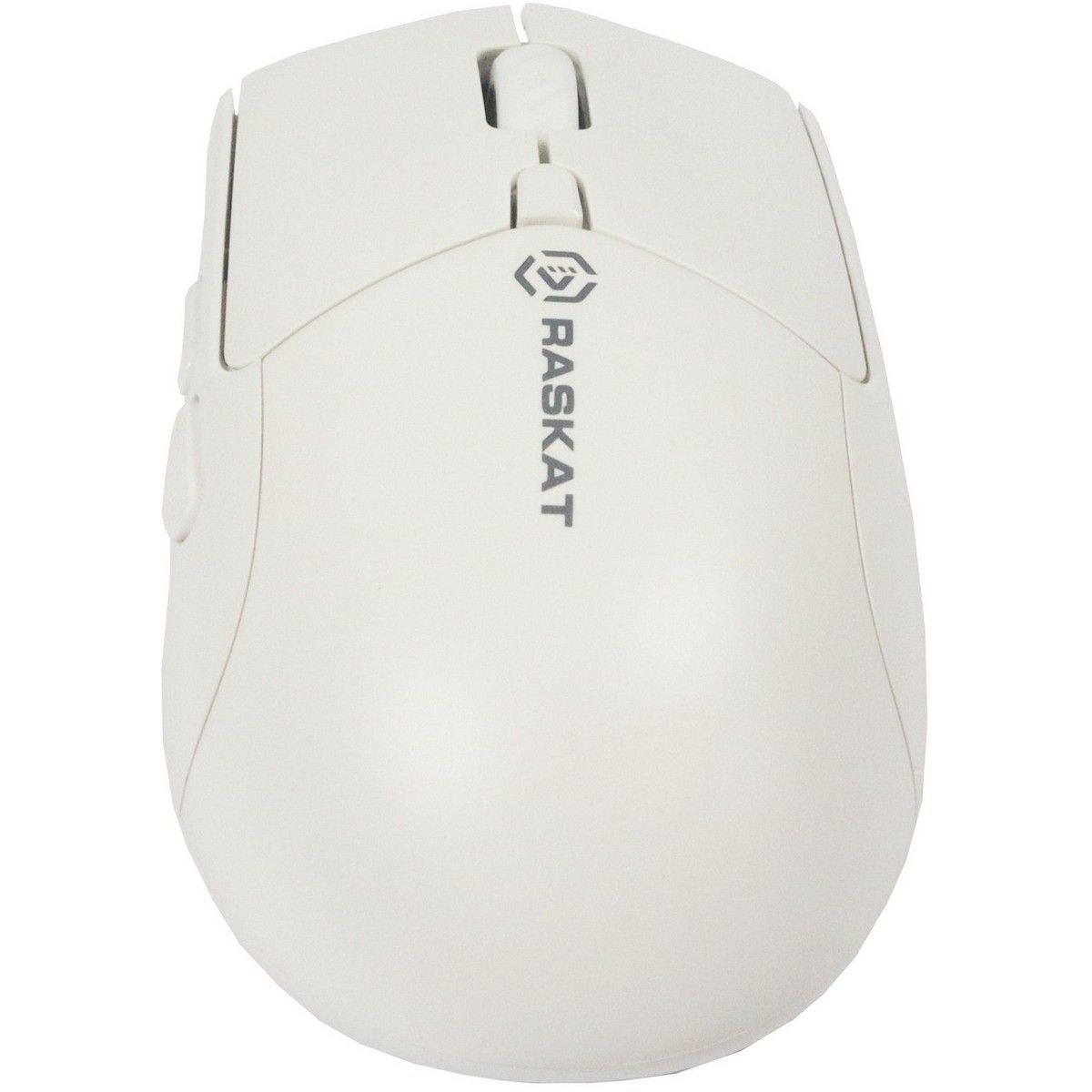 Мышь беспроводная Raskat M007WB белый, 2400 dpi, радиоканал, Bluetooth, USB, кнопки - 6