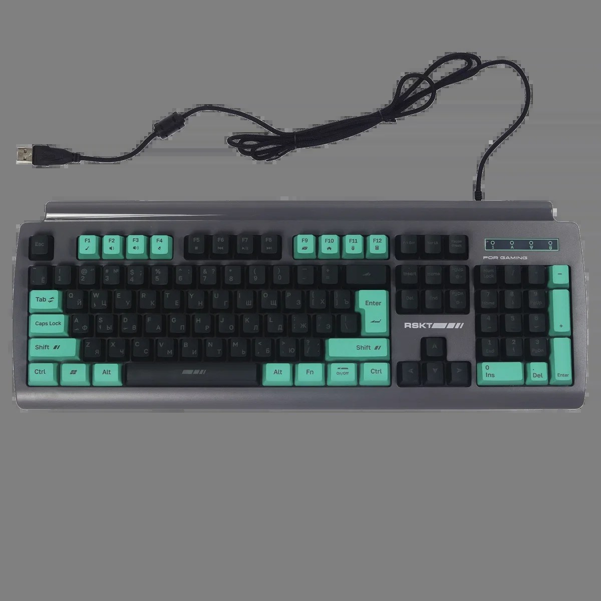 Клавиатура Raskat KG001 проводная, USB Type-A, серый