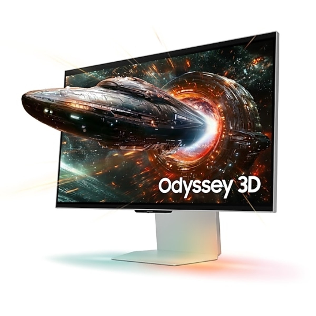 Монитор 27" Samsung Odyssey 3D G90XF IPS 3840x2160, 165 Гц, 1 мс, 16:9, 350 кд/м², 2xHDMI 2.1, DP, USB Hub (2x USB 3.2), 3D без очков, Edge Lighting, динамики (2x5 Вт), FreeSync, G-Sync, HDR10, черный