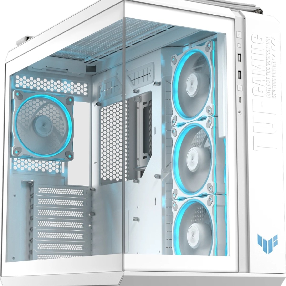 Компьютерный корпус ASUS TUF GAMING GT502 HORIZON TG ARGb белый