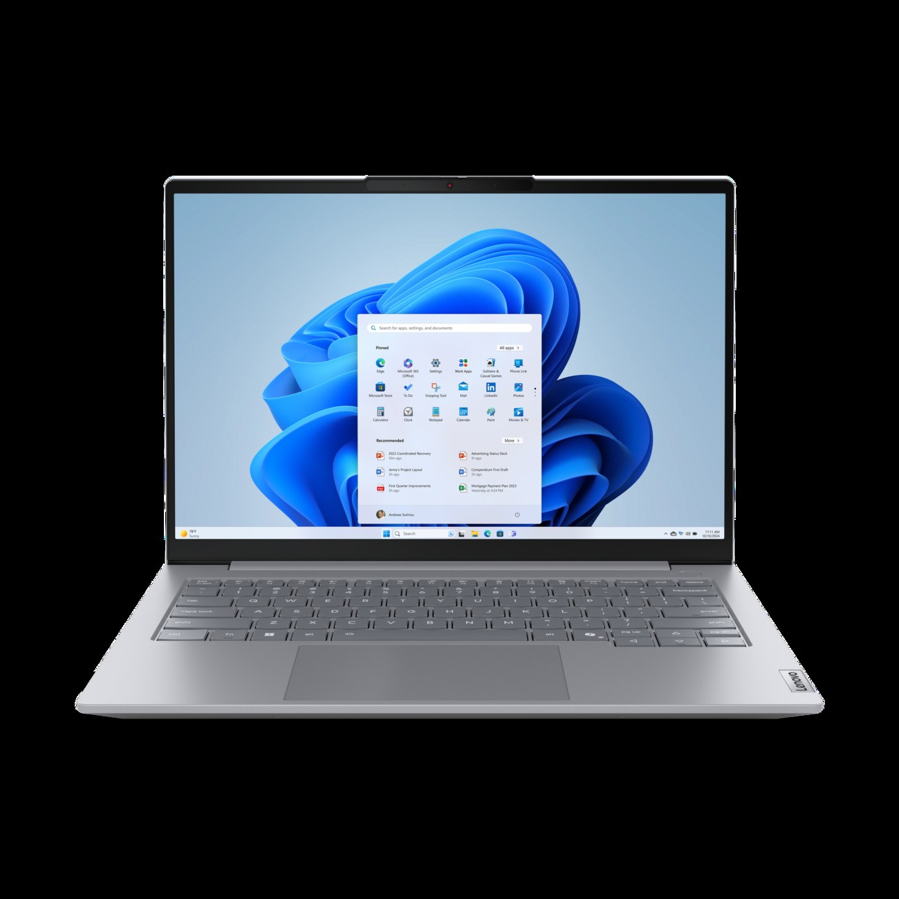 Ноутбук Lenovo Thinkbook 14 G8 IAL Core Ultra 5 225U 16Gb SSD 512Gb Intel Graphics 14" IPS WUXGA (1920x1200) без ОС grey WiFi BT Cam Bag (21SJ002AGQ)