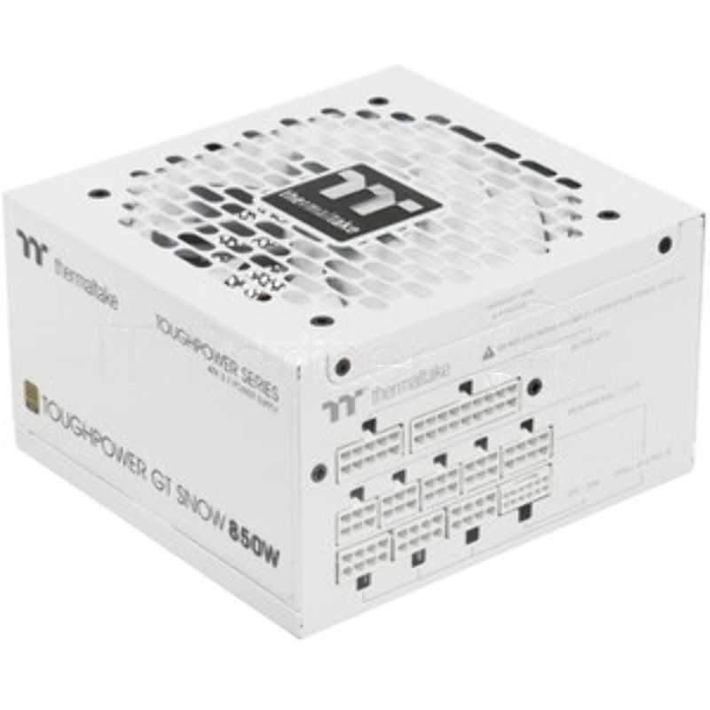 Блок питания Thermaltake Toughpower GT 850W Snow, 850Вт, 80+ Gold, 120мм, модульный, белый