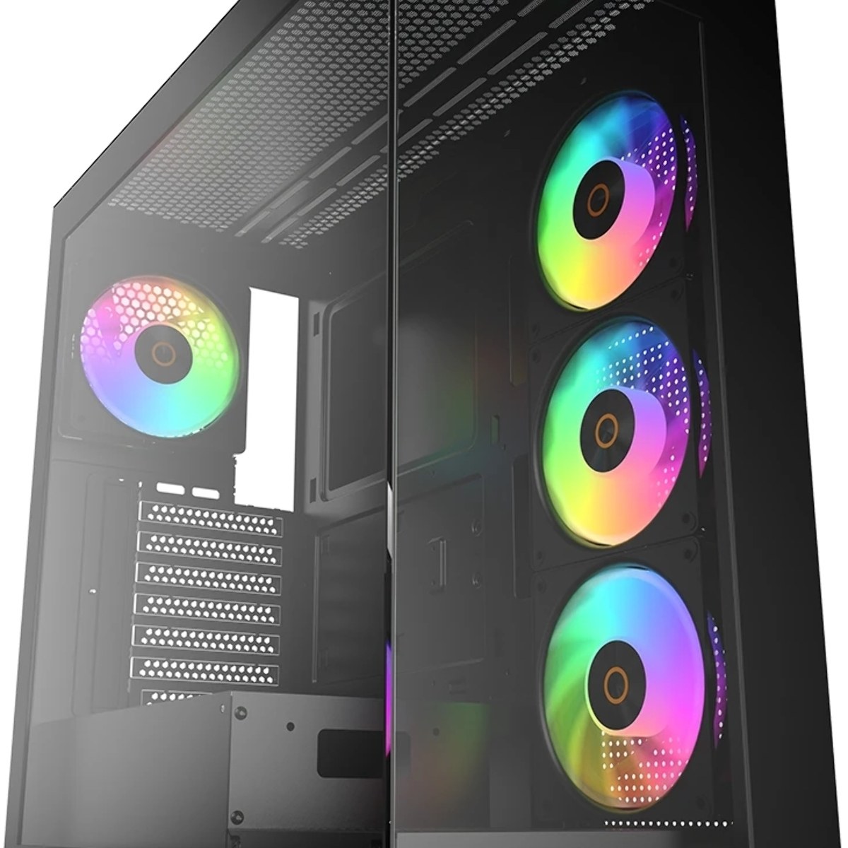 Компьютерный корпус Ocypus Gaммa C72 BK ARGB ATX/win/black/4 ARGB fans/no PSU/Tempered Glass