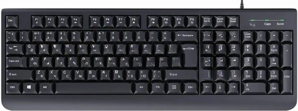 Клавиатура Acer OKW400 проводная, USB Type-A, черный