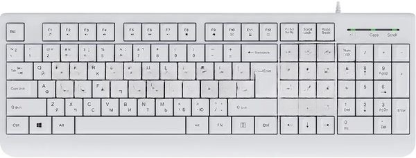 Клавиатура Acer OKW400 проводная, USB Type-A, белый