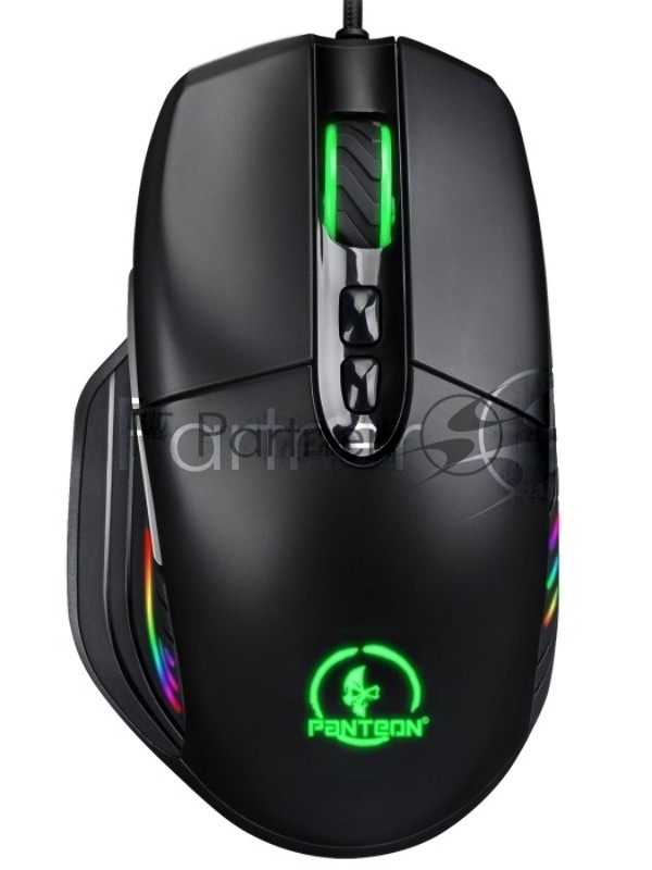 Мышь проводная Jet.A Panteon PS120 черный, 6200 dpi, USB, кнопки - 8