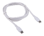 Кабель USB2.0 Cablexpert CC-USB2-CMCM-100-1M-W, Type-C/Type-C, 5A, 100Вт, PD/QC3.0, медь, 1м, белый, пакет