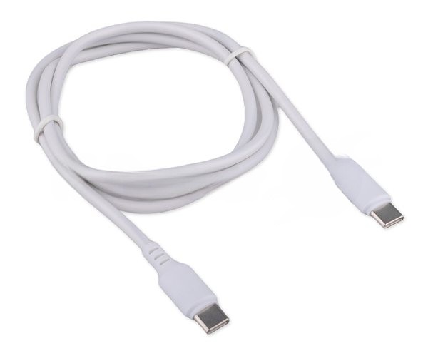 Кабель USB2.0 Cablexpert CC-USB2-CMCM-100-1M-W, Type-C/Type-C, 5A, 100Вт, PD/QC3.0, медь, 1м, белый, пакет