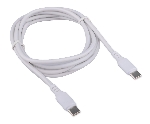 Кабель USB2.0 Cablexpert CC-USB2-CMCM-100-1.8M-W, Type-C/Type-C, 5A, 100Вт, PD/QC3.0, медь, 1.8м, белый, пакет