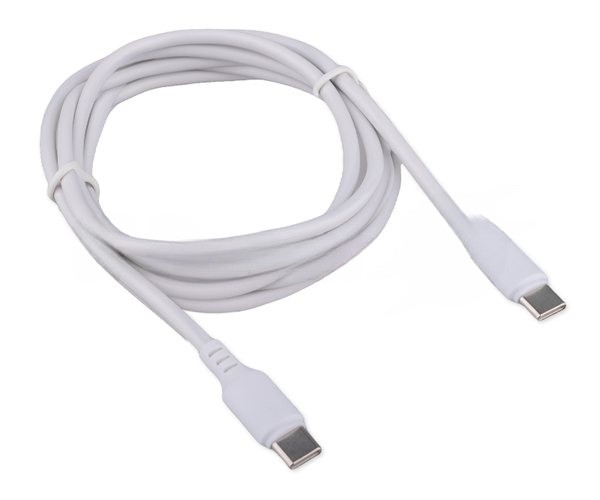 Кабель USB2.0 Cablexpert CC-USB2-CMCM-100-1.8M-W, Type-C/Type-C, 5A, 100Вт, PD/QC3.0, медь, 1.8м, белый, пакет