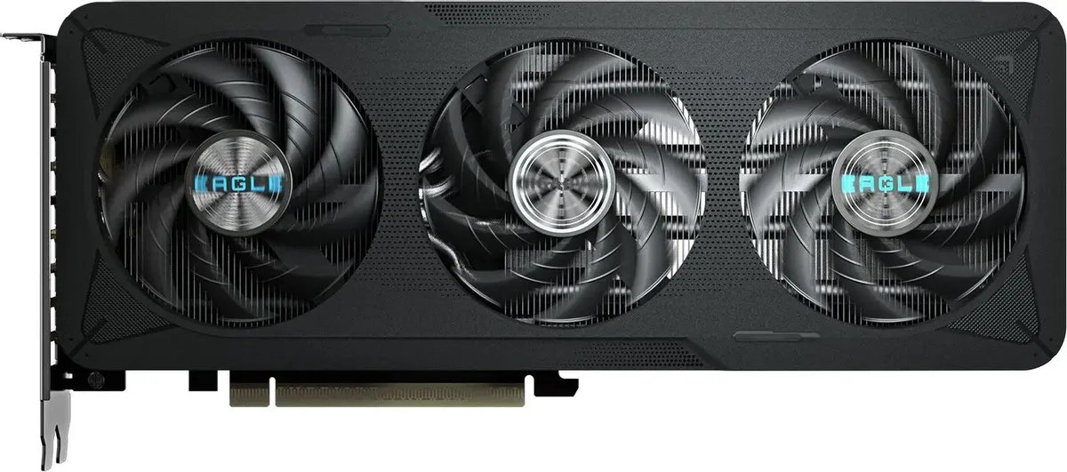 Видеокарта Gigabyte GeForce RTX 5060 Ti Eagle Max OC, NVIDIA RTX 5060 Ti, 8 ГБ GDDR7, 128 бит, PCI-e 5.0, 1xHDMI, 3xDP, 2617 МГц