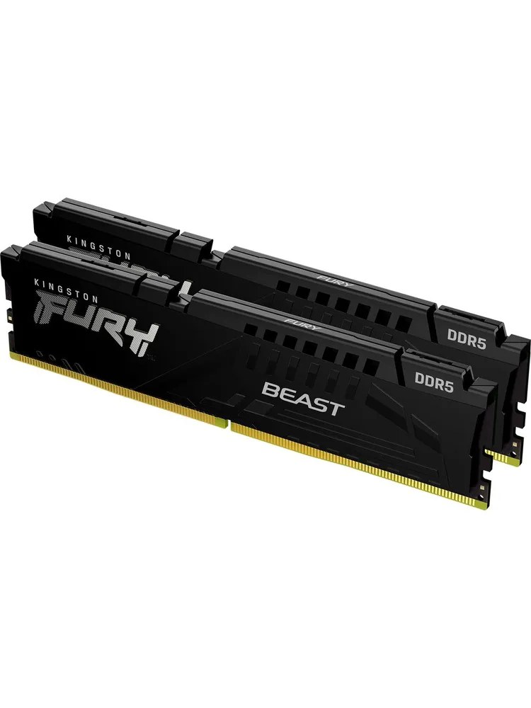 Оперативная память Kingston 64Gb 6000MT/s DDR5 CL36 DIMM (Kit of 2) FURY Beast Black