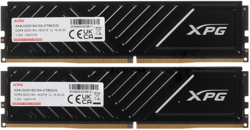 Оперативная память DIMM DDR4-3200 32Gb (16Gbx2) AX4U320016G16A-DTbKD35 ADATA