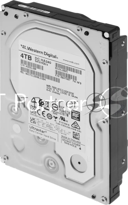 Жесткий диск HDD Western Digital SATA 4Tb 7200 6Gb/s 256MB 1 year warranty