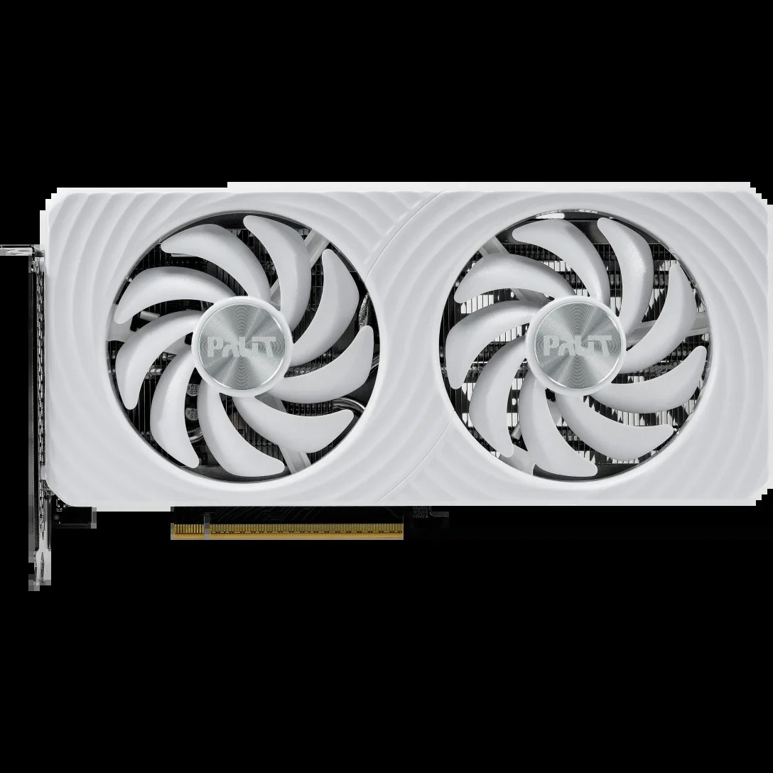 Видеокарта Palit RTX 5060Ti WHITE OC 8Gb GDDR7 128bit 3xDP HDMI 2FAN RTL белый