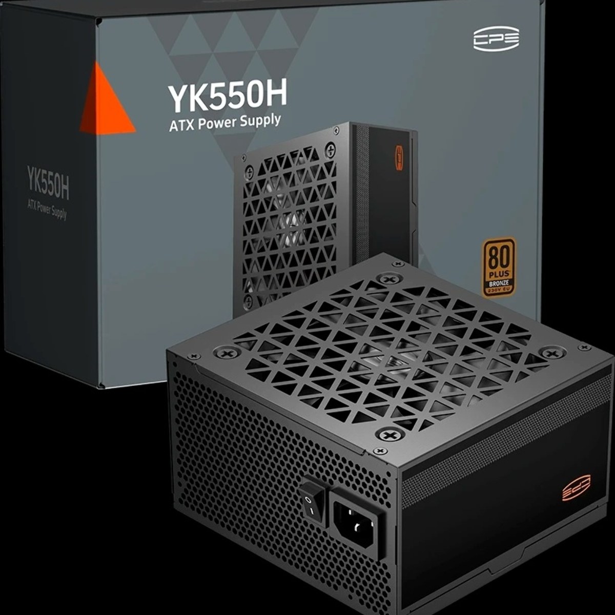 Блок питания ПК Power Supply PCCooler, 550W 80+ Bronze (ATX, ATX 2.52, Non-modular, 1x24(20+4)pin 550мм, 1xCPU(4+4)pin 650мм, 1xPCIe*2 8(6+2)pin 500+120мм, 4xSATA*3+MOLEX4pin*1, Active, 120x120мм, 140x150x86mm, APFC, OVP/UVP/OCP/SCP/OTP/OPP/SPD)
