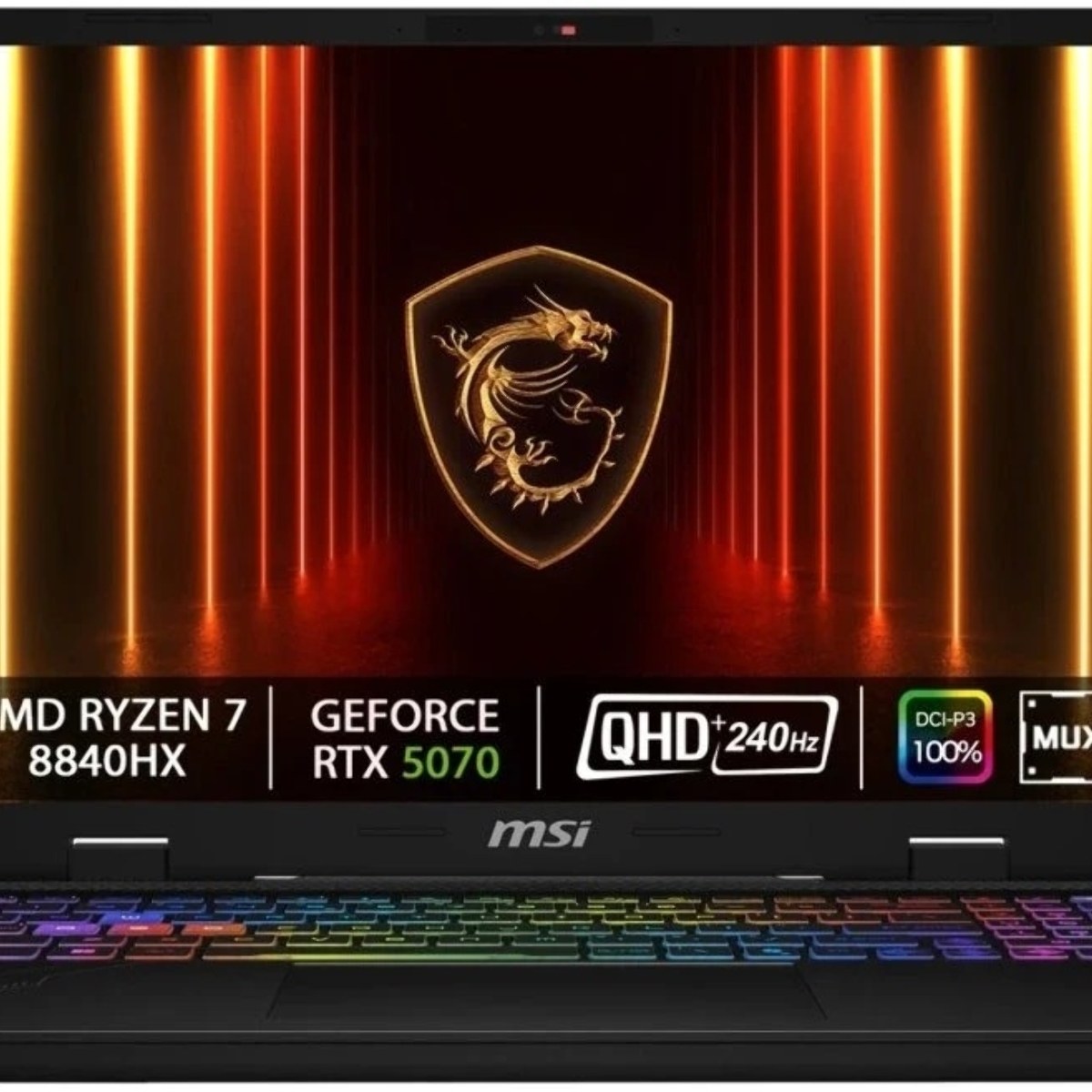 Ноутбук MSI Crosshair A16 HX D8WGKG-078XRU AMD Ryzen 7 8840HX/32Gb/SSD 1Tb/RTX 5070 8Gb/16"/IPS/WQXGA/2560x1600/240Hz/NoOS/Cosmos Gray (9S7-15PL21-078)