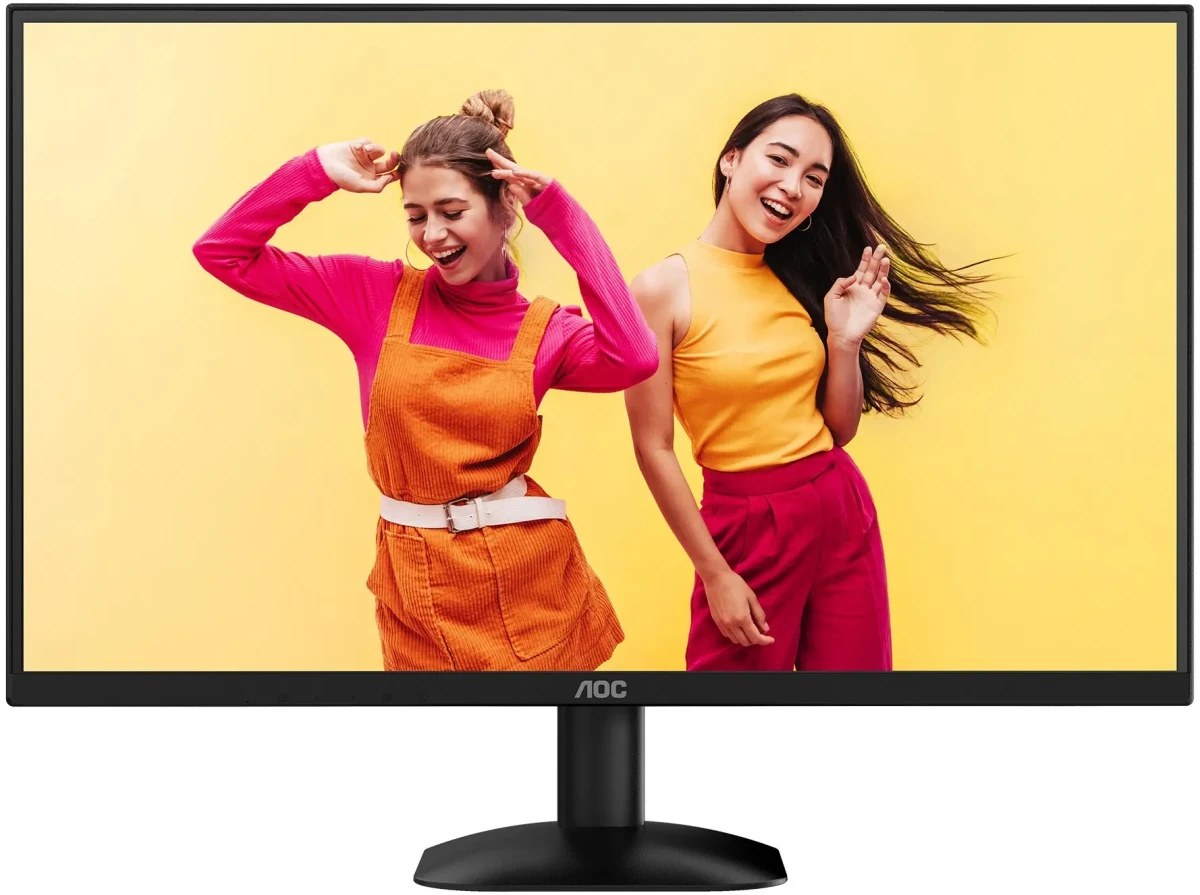Монитор 23.8" AOC Q24B35 IPS 2560x1440, 120 Гц, 4 мс, 16:9, 250 кд/м², HDMI 2.0, DP 1.4, HDR10, черный