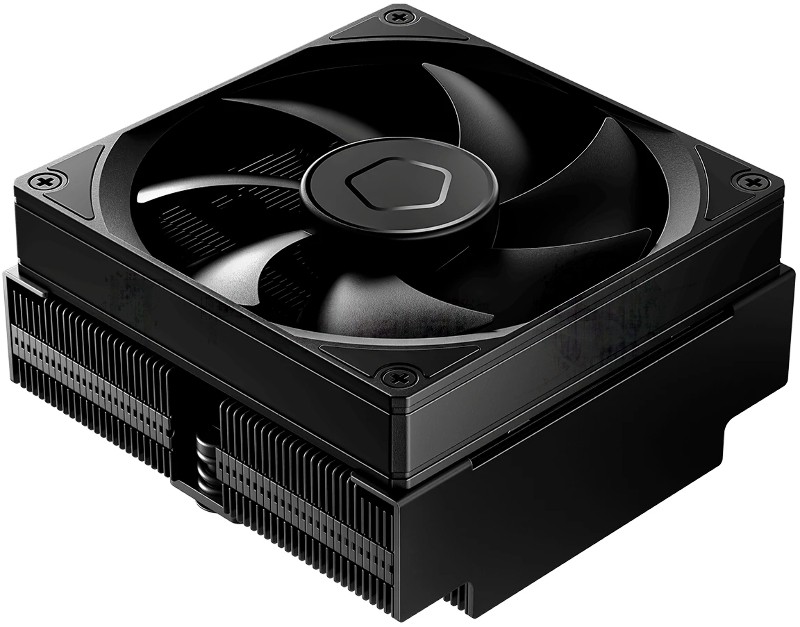 Кулер для процессора ID-COOLING IS-53-XT BLACK LGA1851/1700/1200/115X/AM5/AM4 низкопрофильный высота 53мм (24шт/кор, TDP 120W, PWM, 4 тепл.трубок/медная база, FAN 92мм, черный) BOX