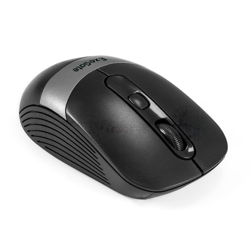 Мышь беспроводная ExeGate Professional Standard FG-10 черный, 1200 dpi, радиоканал, USB, кнопки - 4