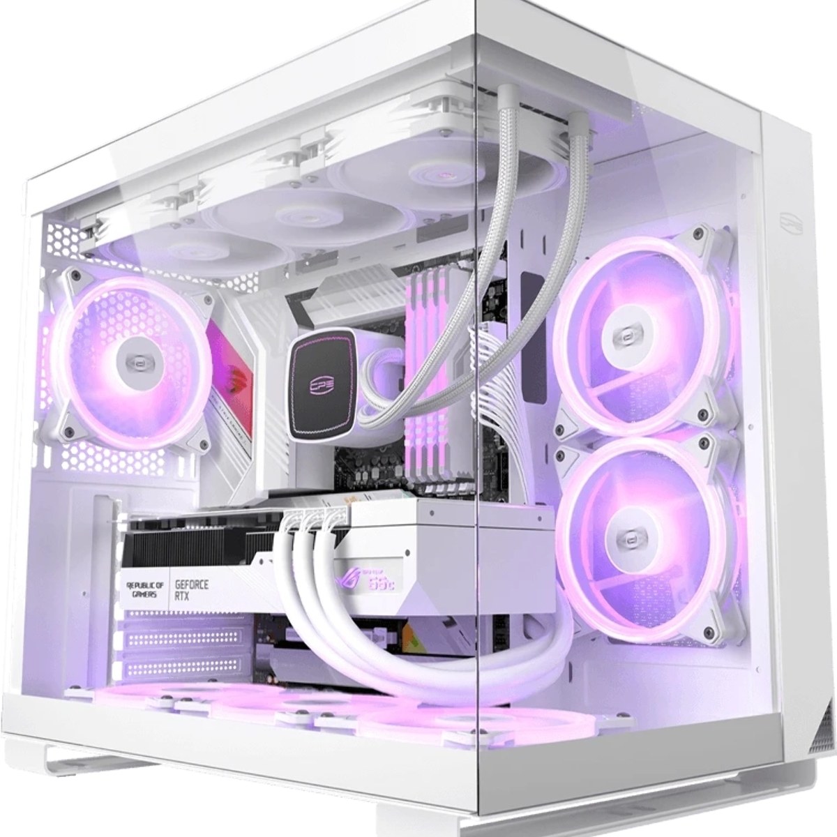 Компьютерный корпус без блока питания Case PCCooler C3T500 ARGB WH, Midi-Tower, TG, 6x120мм ARGB, 1xUSB-C 3.1 + 2xUSB-A 3.0, ATX, mATX, mITX белый