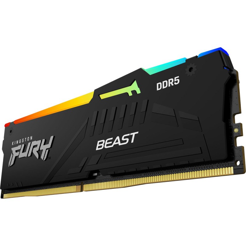 Модуль памяти DDR 5 DIMM 32Gb PC44800, 5600Mhz, Kingston FURY Beast RGb CL36 EXPO (KF556C36BBE2A-32) (retail)