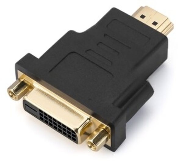 Переходник GoPower HDMI (m)-DVI-D (f) черный Premium Zip-Lock c подвесом (1/250)
