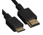 Кабель GoPower HDMI (m)-miniHDMI (m) 1,8м ПВХ ver.1.4 черный Premium Zip-Lock c подвесом (1/100)