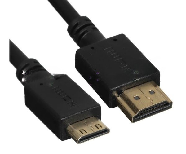Кабель GoPower HDMI (m)-miniHDMI (m) 1,8м ПВХ ver.1.4 черный Premium Zip-Lock c подвесом (1/100)