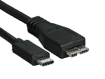 Кабель GoPower Type-C (m)-microUSB-B (m) 0.5м ПВХ черный Premium Zip-Lock c подвесом (1/200)