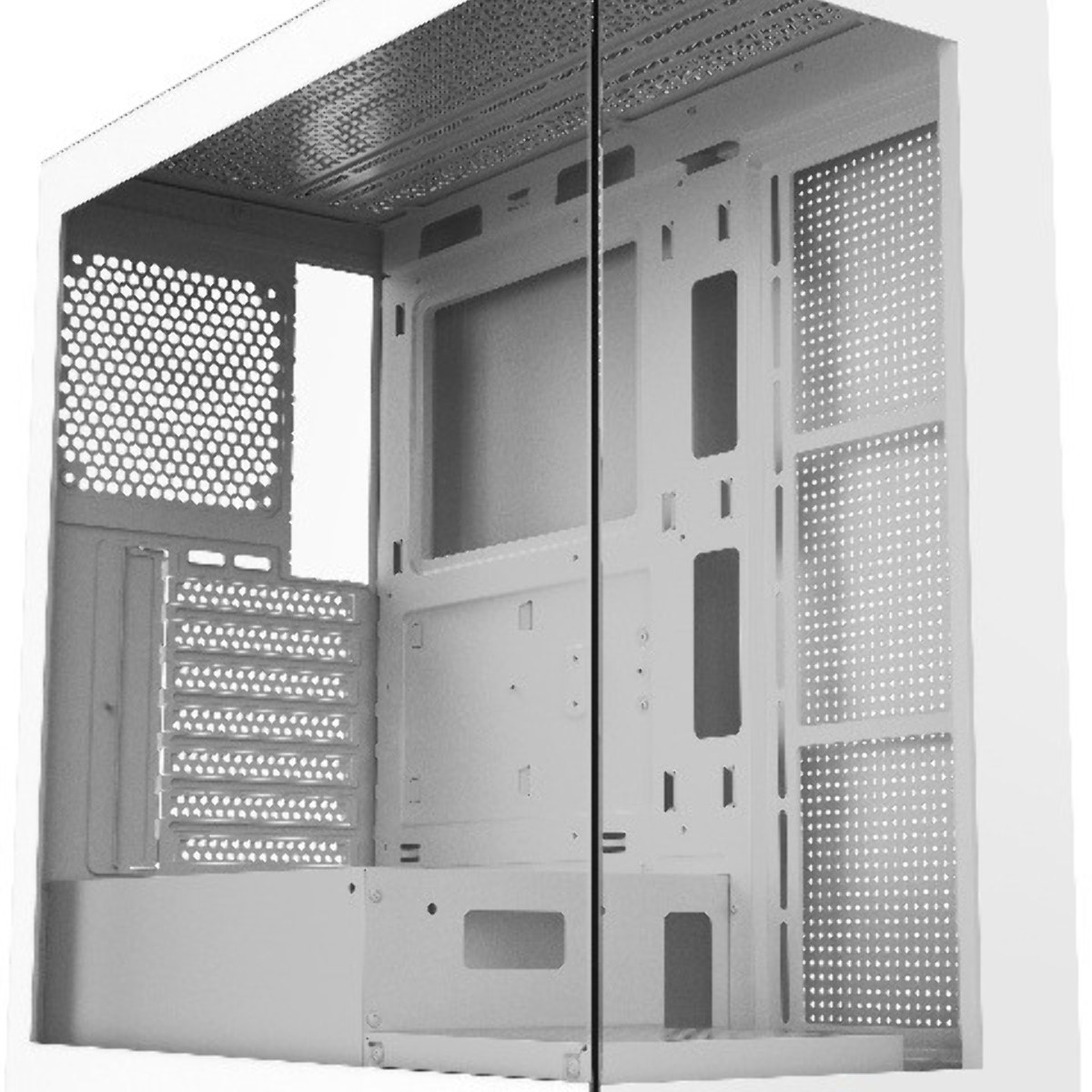 Компьютерный корпус Case Ocypus Gamma C72 WH ATX/win/white/no PSU/Tempered Glass
