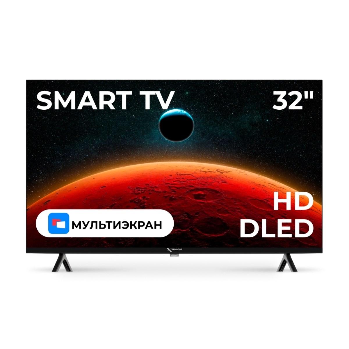 Телевизор Триколор 32" H32HC3 черный HD DLED 60Hz Smart TV Android