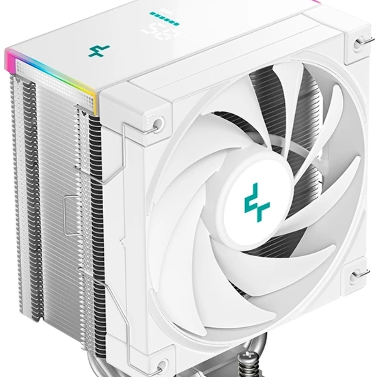 Кулер для процессора DEEPCOOL AK500S DIGITAL SE WH LGA20XX/1700/1200/115X/AM5/AM4 (12шт/кор, TDP 240W, PWM, Fan 120мм, 5 тепл. трубок, Copper Base, белый) RET (R-AK500S-WHADMN-GJD)