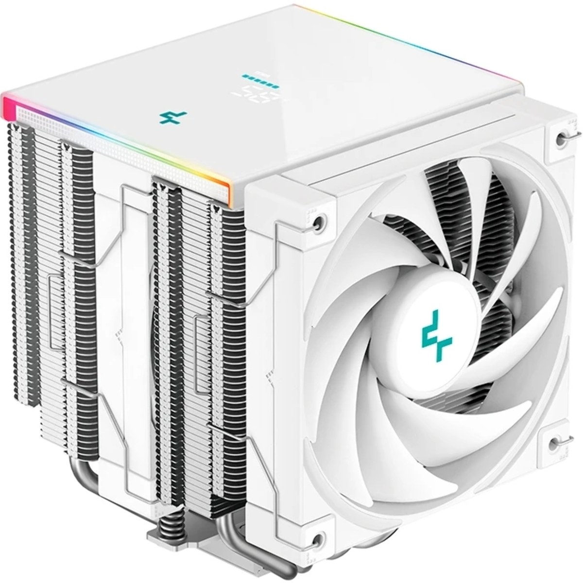 Кулер для процессора DEEPCOOL AK620 DIGITAL SE WH LGA20XX/1700/1200/115X/AM5/AM4 (9шт/кор, TDP 260W, PWM, DUAL Fan 120мм, 6 тепл. трубок, ARGb, белый) RET (R-AK620-WHADMN-GJD)