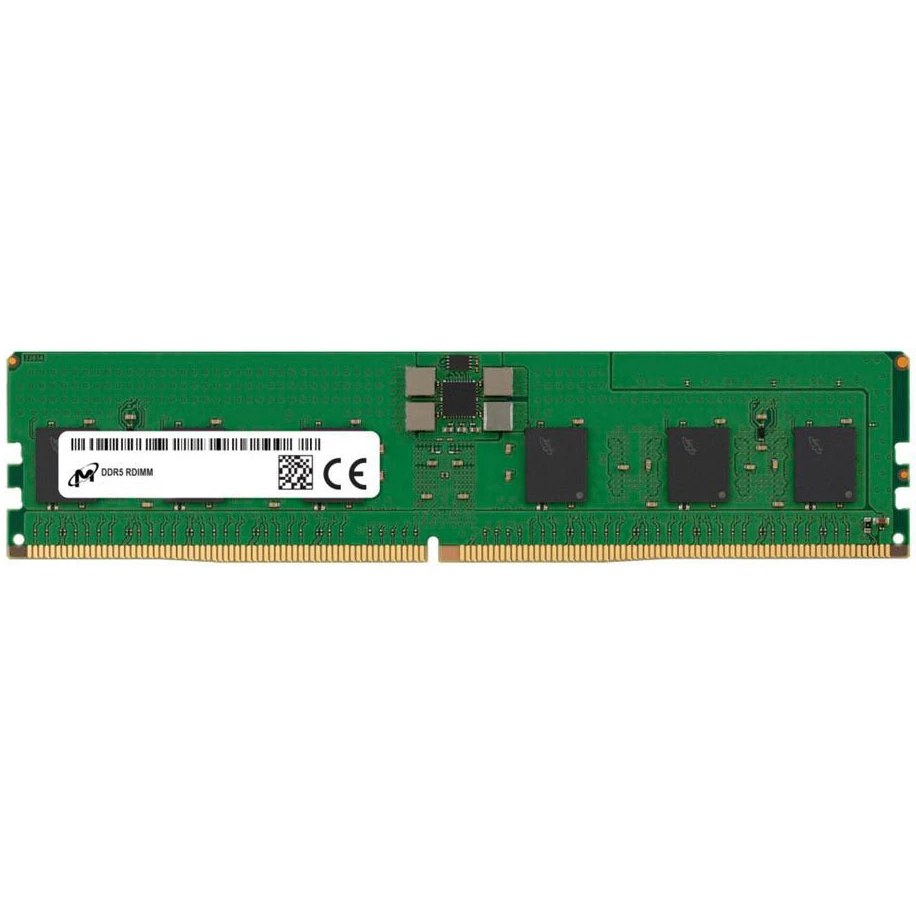 Оперативная память Micron DDR5 RDIMM 16Gb 1Rx8 4800 MHz ECC Registered MTC10F1084S1RC48BA1, 1 year, OEM