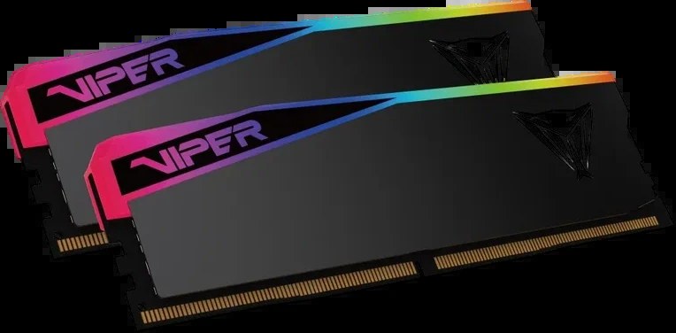 Оперативная память Patriot Viper Elite 5 Ultra RGB, DDR5, 32GB (2x16GB), 6000 MHz, CL28, с радиатором, RGB, чёрный