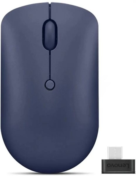 Мышь беспроводная Lenovo 540 темно-синий, 2400 dpi, радиоканал, USB-C, кнопки - 4
