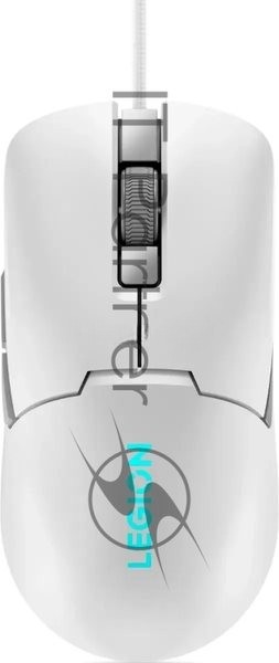 Мышь проводная Lenovo Legion M300s белый, 8000 dpi, USB, кнопки - 6