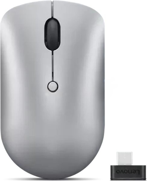 Мышь беспроводная Lenovo 540 светло-серый, 2400 dpi, радиоканал, USB-C, кнопки - 4