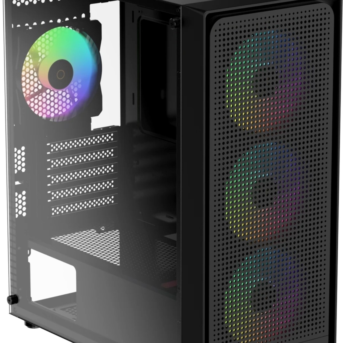 Компьютерный корпус Ocypus Gaммa C50 BK ARGb, MATX, USB 3.0*1+USB 2.0*2, FRONT 3x120мм ARGb, REAR 1x120мм ARGb