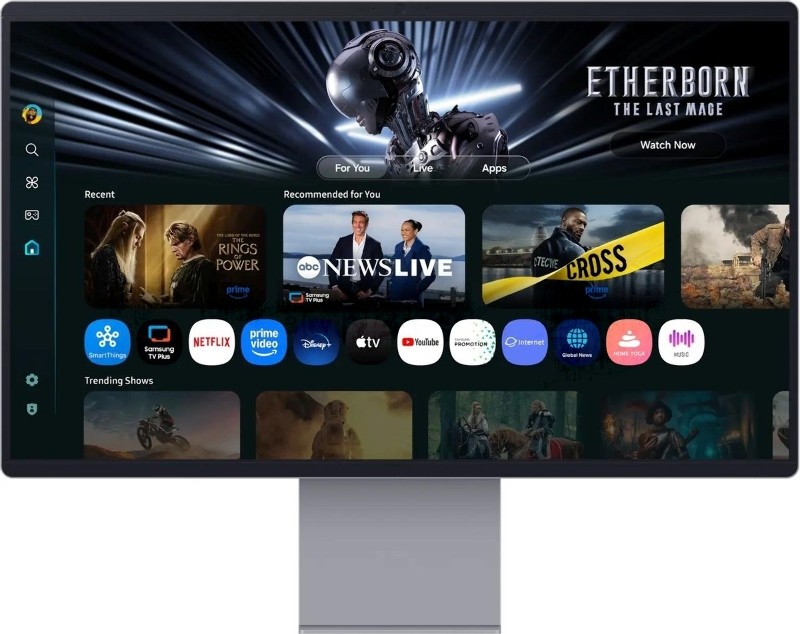 Монитор 32" Samsung Odyssey OLED G8 LS32FM902SIXCI OLED 3840x2160, 165 Гц, 0.03 мс, 16:9, 250 кд/м², HDMI 2.1, DP 1.4, USB-C (90 Вт), 2xUSB 3.0, 3.5 Jack, динамики (2x5 Вт), веб-камера (12 Мп), HDR10+, DisplayHDR True черный 400, FreeSync Premium Pro, графитовый серый