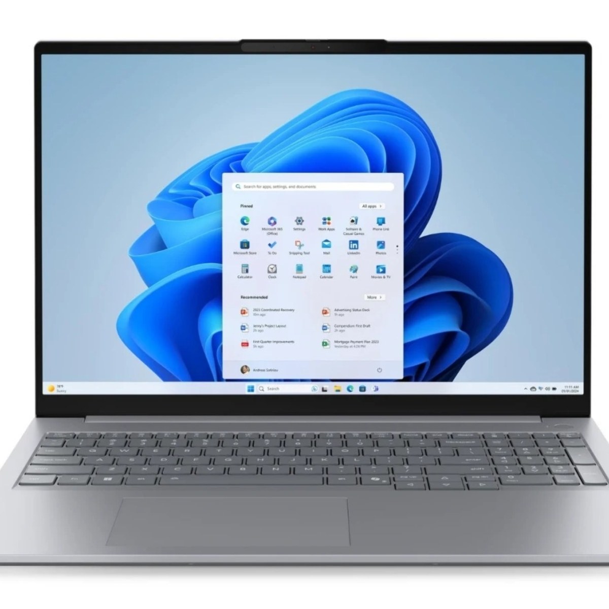 Ноутбук 16" IPS WUXGA Lenovo ThinkBook 16 G8 IRL grey (Core 5 210H/32Gb/512Gb SSD/VGA int/FP/noOS) ((21SH00JNGQ))