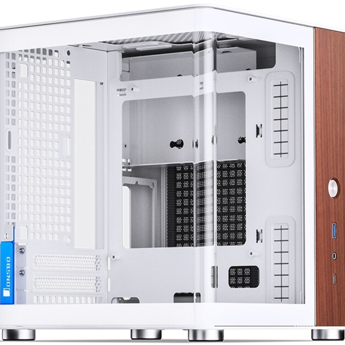 Компьютерный корпус без блока питания Case JONSBO TK-0 белый, Desktop SFF, TG, no fan, 1xUSB-A 3.2 + 1xUSB-C 3.2, SFX PSU Support, mITX белый