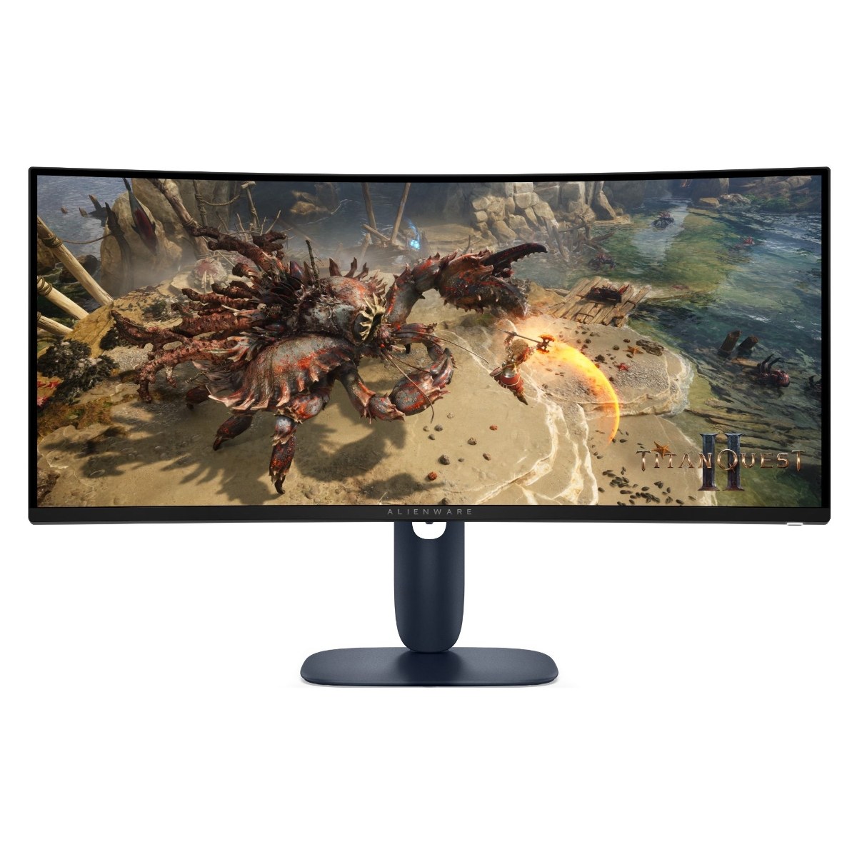 Монитор 34" Dell AW3425DWM VA 3440x1440, 180 Гц, 1 мс, 21:9, 400 кд/м², HDMI 2.1, DP 1.4, USB-C, 2xUSB 3.0, 3.5 Jack, HDR10, FreeSync Premium, изогнутый экран (1500R), черный