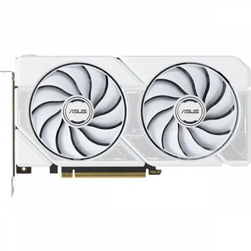 Видеокарта ASUS GeForce RTX 5060 TI DUAL WHITE OC, NVIDIA RTX 5060 Ti, 16 ГБ GDDR7, 128 бит, PCI-e 5.0, 1xHDMI, 3xDP, 2632 МГц