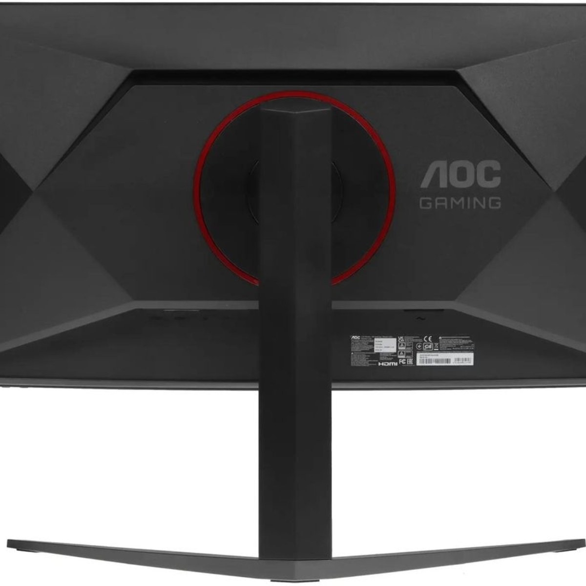 Монитор 34" AOC CU34G4 VA 3440x1440, 180 Гц, 0.5 мс, 21:9, 300 кд/м², HDMI 2.0, DP 1.4, 3.5 Jack, HDR10, FreeSync Premium, Adaptive-Sync, изогнутый экран (1500R), черный/красный