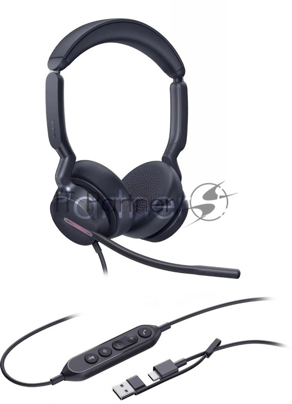 Гарнитура Yealink UH46 Dual UC чёрный, проводная, USB